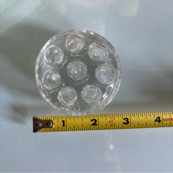 Vintage Glass Flower Frog With Flaws - Picture 3 of 6